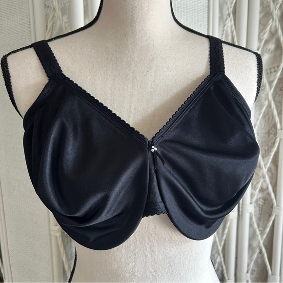 Wacoal Bra Black Simple Shaping Minimizer Underwire size 44D - Picture 12 of 14